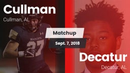 Matchup: Cullman  vs. Decatur  2018