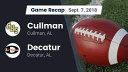 Recap: Cullman  vs. Decatur  2018
