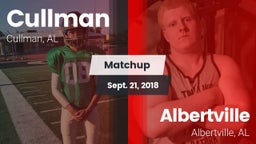Matchup: Cullman  vs. Albertville  2018