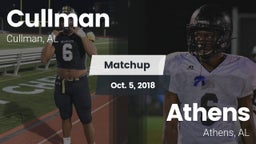 Matchup: Cullman  vs. Athens  2018