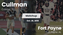 Matchup: Cullman  vs. Fort Payne  2018