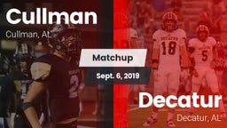 Matchup: Cullman  vs. Decatur  2019