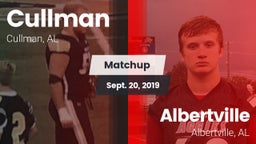 Matchup: Cullman  vs. Albertville  2019