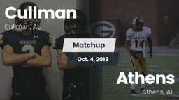 Matchup: Cullman  vs. Athens  2019