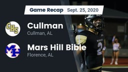 Recap: Cullman  vs. Mars Hill Bible  2020