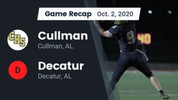 Recap: Cullman  vs. Decatur  2020