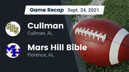 Recap: Cullman  vs. Mars Hill Bible  2021