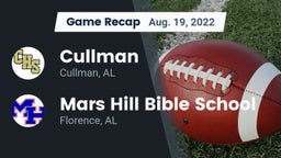 Recap: Cullman  vs. Mars Hill Bible School 2022