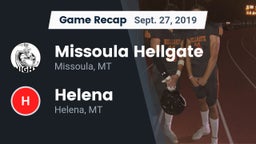 Recap: Missoula Hellgate  vs. Helena  2019