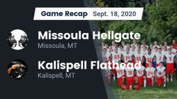 Recap: Missoula Hellgate  vs. Kalispell Flathead  2020