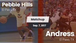 Matchup: Pebble Hills High Sc vs. Andress  2017