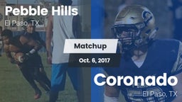 Matchup: Pebble Hills High Sc vs. Coronado  2017