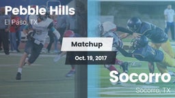 Matchup: Pebble Hills High Sc vs. Socorro  2017