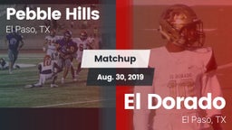 Matchup: Pebble Hills High Sc vs. El Dorado  2019