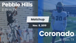 Matchup: Pebble Hills High Sc vs. Coronado  2019