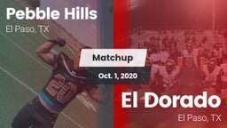 Matchup: Pebble Hills High Sc vs. El Dorado  2020