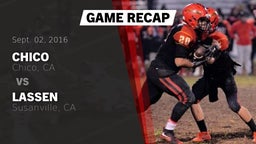 Recap: Chico  vs. Lassen  2016