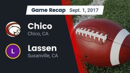 Recap: Chico  vs. Lassen  2017