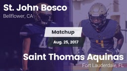 Matchup: St. John Bosco High vs. Saint Thomas Aquinas  2017