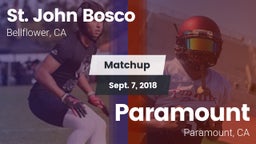 Matchup: St. John Bosco High vs. Paramount  2018