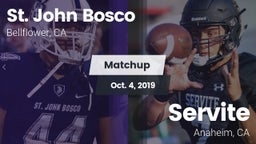 Matchup: St. John Bosco High vs. Servite 2019