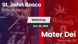 Matchup: St. John Bosco High vs. Mater Dei  2019