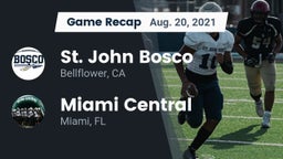 Recap: St. John Bosco  vs. Miami Central  2021