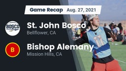 Recap: St. John Bosco  vs. Bishop Alemany  2021