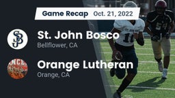 Recap: St. John Bosco  vs. Orange Lutheran  2022