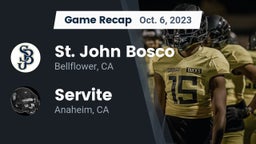Recap: St. John Bosco  vs. Servite 2023