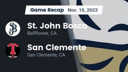 Recap: St. John Bosco  vs. San Clemente  2023