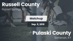Matchup: Russell County High vs. Pulaski County  2016
