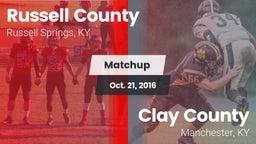 Matchup: Russell County High vs. Clay County  2016