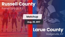 Matchup: Russell County High vs. Larue County  2017