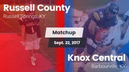 Matchup: Russell County High vs. Knox Central  2017