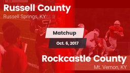 Matchup: Russell County High vs. Rockcastle County  2017