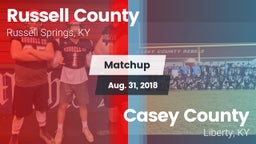 Matchup: Russell County High vs. Casey County  2018