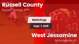 Matchup: Russell County High vs. West Jessamine  2018