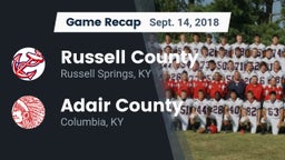 Recap: Russell County  vs. Adair County  2018