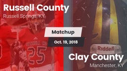 Matchup: Russell County High vs. Clay County  2018
