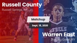 Matchup: Russell County High vs. Warren East  2020