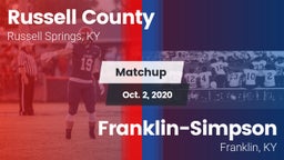 Matchup: Russell County High vs. Franklin-Simpson  2020