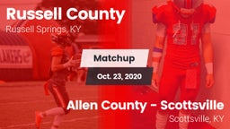 Matchup: Russell County High vs. Allen County - Scottsville  2020