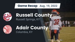 Recap: Russell County  vs. Adair County  2022