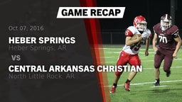 Recap: Heber Springs  vs. Central Arkansas Christian  2016