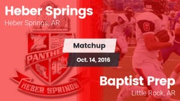 Matchup: Heber Springs High vs. Baptist Prep 2016