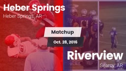 Matchup: Heber Springs High vs. Riverview  2016