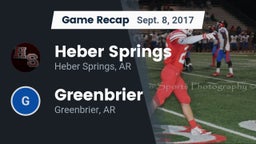 Recap: Heber Springs  vs. Greenbrier  2017