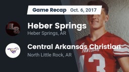 Recap: Heber Springs  vs. Central Arkansas Christian 2017