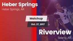 Matchup: Heber Springs High vs. Riverview  2017